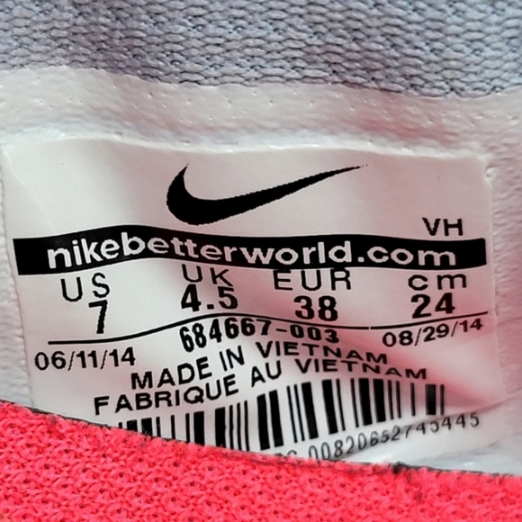 Nike Women's FS Lite Run 2 Running Shoes Size 7 - Picture 8 of 8